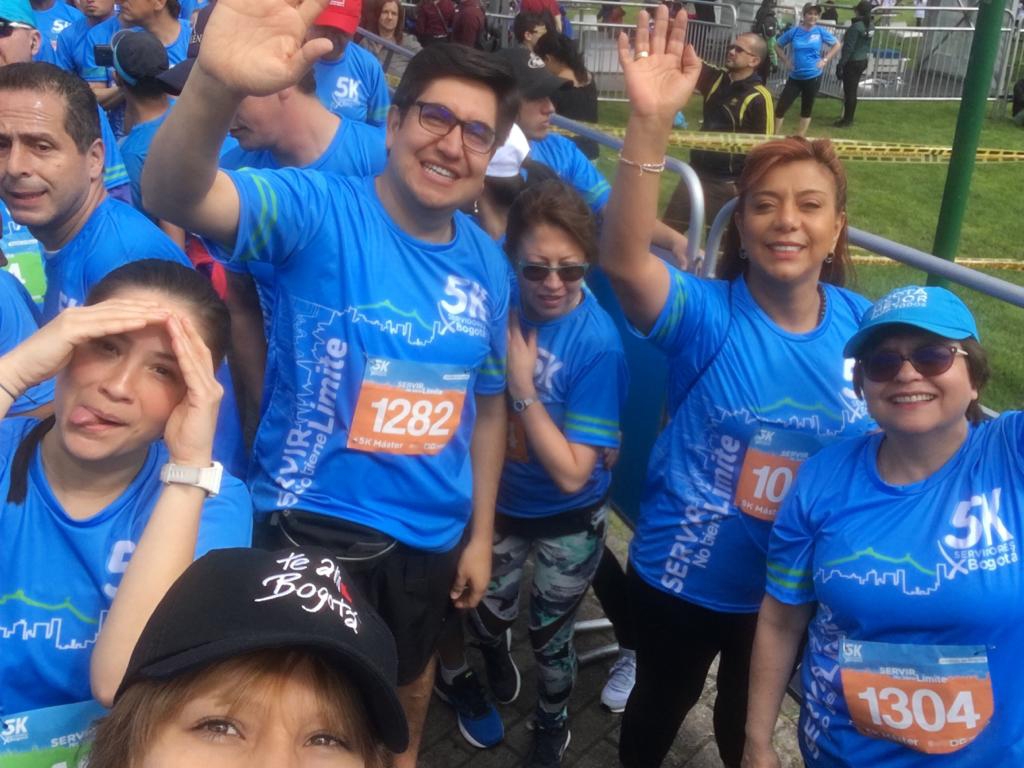La carrera 5k- Servidores por Bogotá